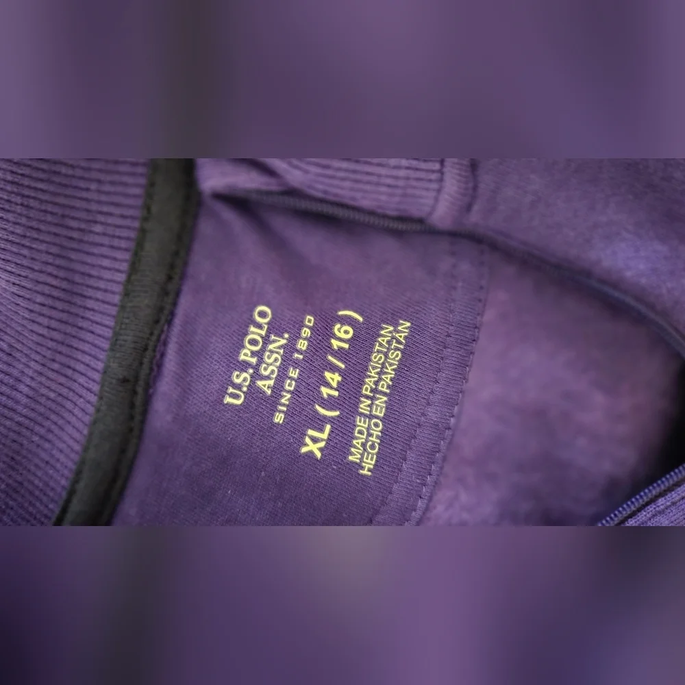 NEW U.S. Polo Assn Purple Long Sleeve Dress.
